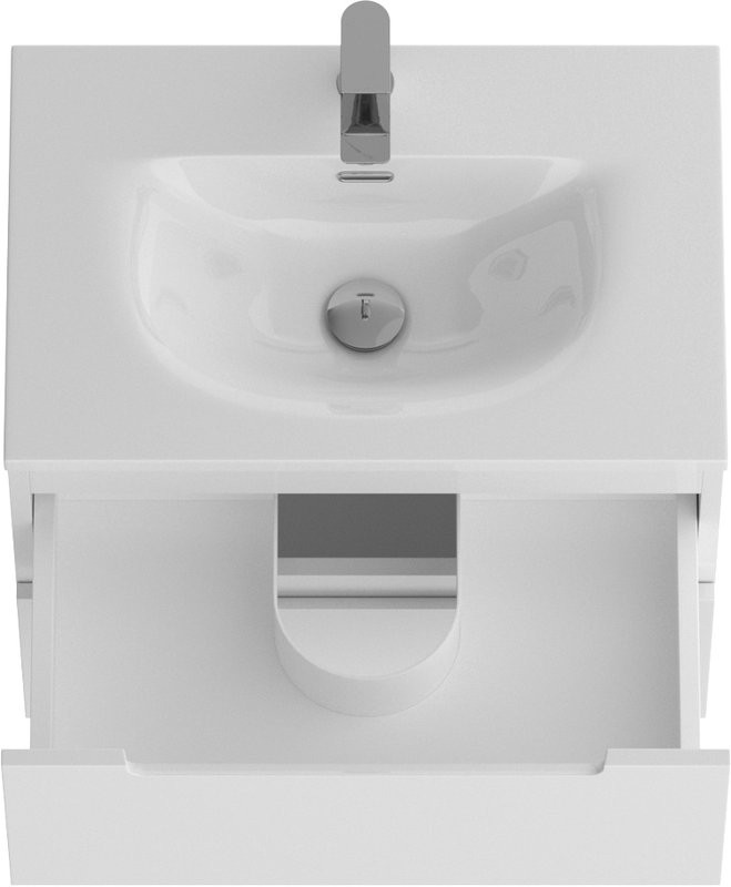 Мебель для ванной комнаты BelBagno Etna 39 60 bianco lucido, раковина BB-8099-3-60