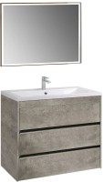 Тумба под раковину Art&Max Family 90, напольная, Cemento Veneto