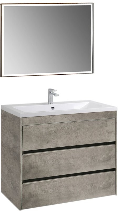 Тумба под раковину Art&Max Family 90, напольная, Cemento Veneto