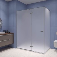 Душевой уголок RGW Stilvoll SV-040 100х90 профиль серый, стекло матовое