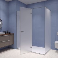 Душевой уголок RGW Stilvoll SV-040 100х90 профиль серый, стекло матовое