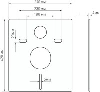 Система инсталляции для унитазов Berges Atom Line 410 без кнопки смыва