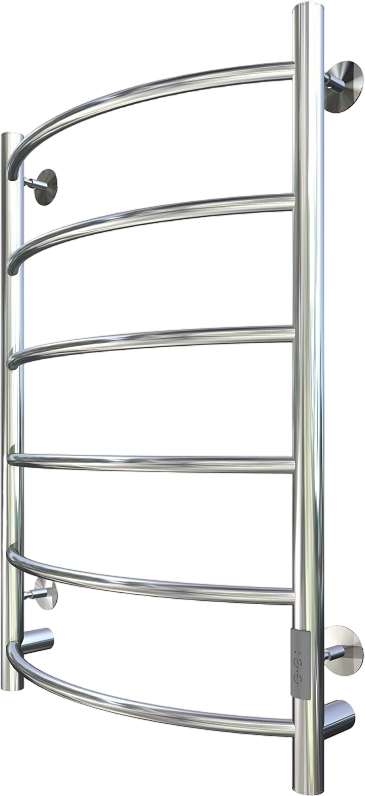 Полотенцесушитель электрический Comfysan Classic EC-6 80x55 см, подключение справа, слева, хром, лесенка, из стали