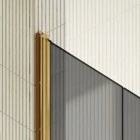 Душевая дверь в нишу Maybahglass MGD-443-3 99 см, профиль матовое золото, стекло графит