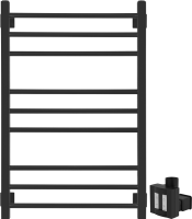 Полотенцесушитель электрический Secado Модена 4603777467852 85x55 см, скрытое подключение справа, матовый черный, лесенка