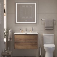 Тумба с раковиной BelBagno Kraft 39 80 rovere tabacco, раковина BB-8099-3-80