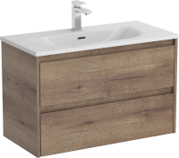 Тумба с раковиной BelBagno Kraft 39 80 rovere tabacco, раковина BB-8099-3-80
