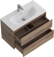Тумба с раковиной BelBagno Kraft 39 80 rovere tabacco, раковина BB-8099-3-80