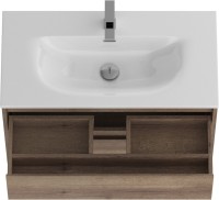 Тумба с раковиной BelBagno Kraft 39 80 rovere tabacco, раковина BB-8099-3-80