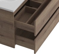 Тумба с раковиной BelBagno Kraft 39 80 rovere tabacco, раковина BB-8099-3-80