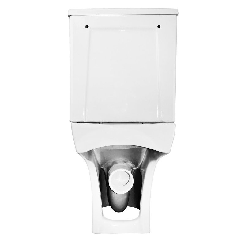 Унитаз-компакт Azario Mist 385х610х800 напольный, безободковый, с быстросъемным сиденьем микролифт (AZ-45)