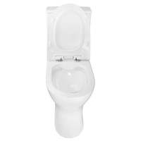 Унитаз-компакт Azario Mist 385х610х800 напольный, безободковый, с быстросъемным сиденьем микролифт (AZ-45)