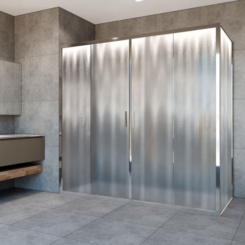 Душевой уголок Vincea Garda VSR-1G21018CH 180x100 см, профиль хром, стекло шиншилла