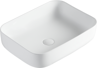 Тумба с раковиной Orange Line 100 подвесная, 2 ящика, матовая черная с раковиной B05-500W