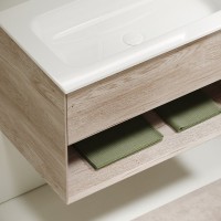 Мебель для ванной комнаты Sancos Marmi 1.0 100 дуб галифакс натуральный