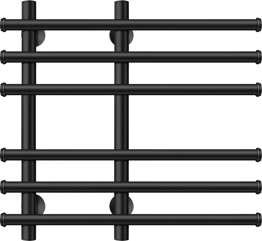 Полотенцесушитель водяной Secado Турин 3 60x55 см, матовый черный, лесенка