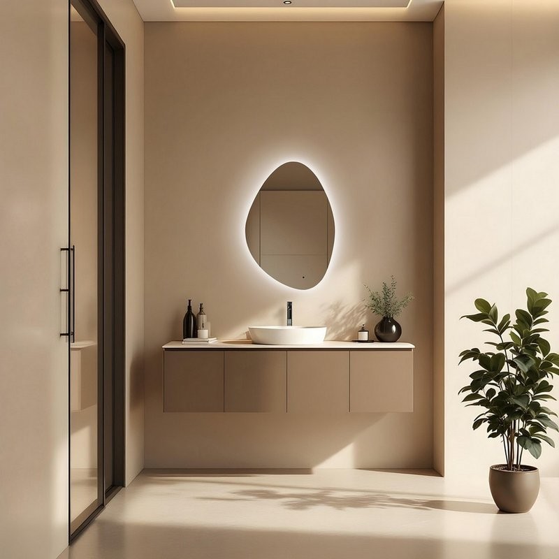 Зеркало Abber Teil AG6502S 70х100 см, с подсветкой