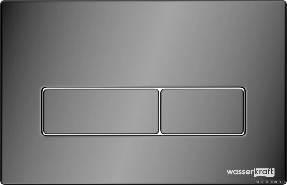 Система инсталляции для унитазов Wasserkraft Glan 66TLT.010.ME.WH.PB03 с кнопкой смыва черной