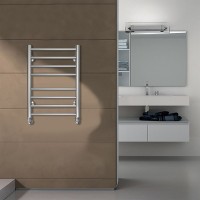 Полотенцесушитель Azario PARMA 400/600 водяной 8 пер. (1"-1/2" Полированный)