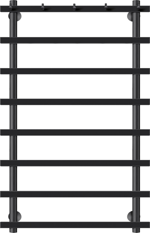 Полотенцесушитель электрический Secado Понтида 1 K, R 100x60 см, подключение справа, матовый черный, лесенка