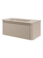 Тумба с раковиной Armadi Art Voi 100 подвесная, рифленая, daphne