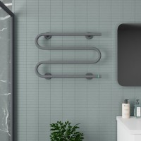 Полотенцесушитель электрический Bauedge M AF0042 41,5x61,5 темно-серый металлик