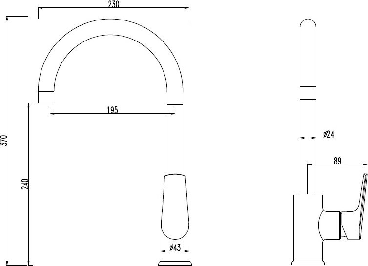 Смеситель для кухни Damixa RedBlu Origin Balance 790720000