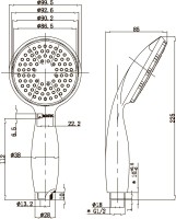 Душевая лейка Lemark Люкс LM8001C