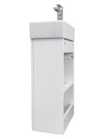 Тумба с раковиной Comforty Асти 40 подвесная, белый глянец