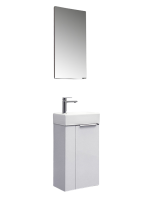 Тумба с раковиной Comforty Асти 40 подвесная, белый глянец