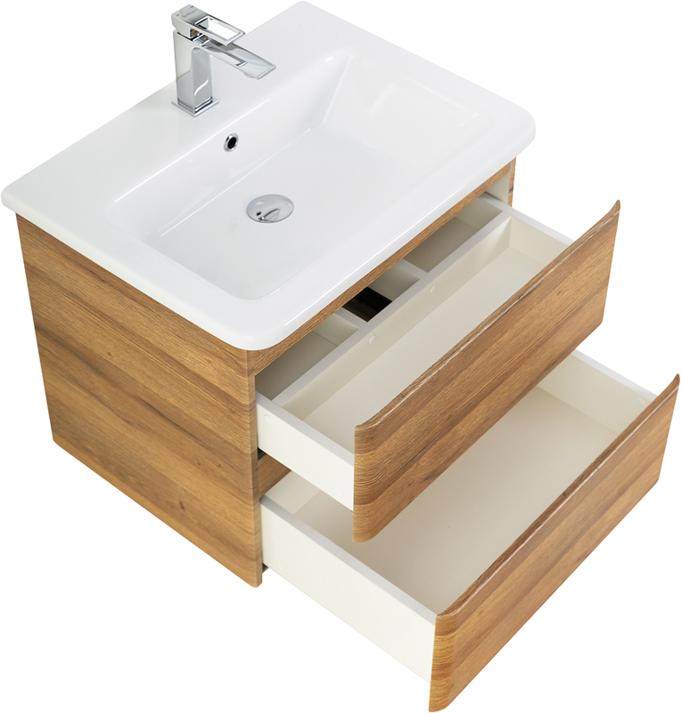 Тумба с раковиной BelBagno Albano-Cer 60 подвесная, rovere rustico