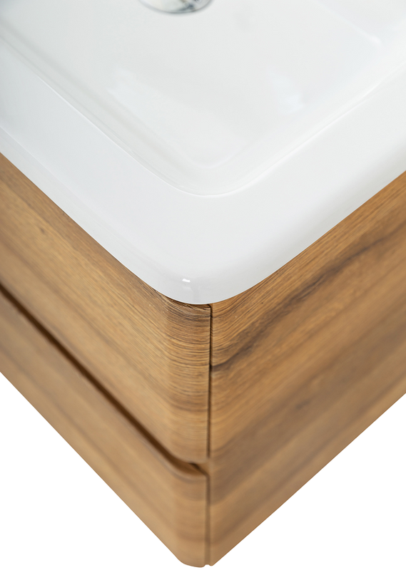 Тумба с раковиной BelBagno Albano-Cer 60 подвесная, rovere rustico