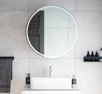 Зеркало-шкаф Corozo Орио универсальное 65, с подсветкой, белое