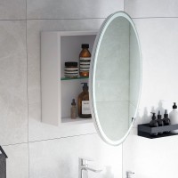 Зеркало-шкаф Corozo Орио универсальное 65, с подсветкой, белое