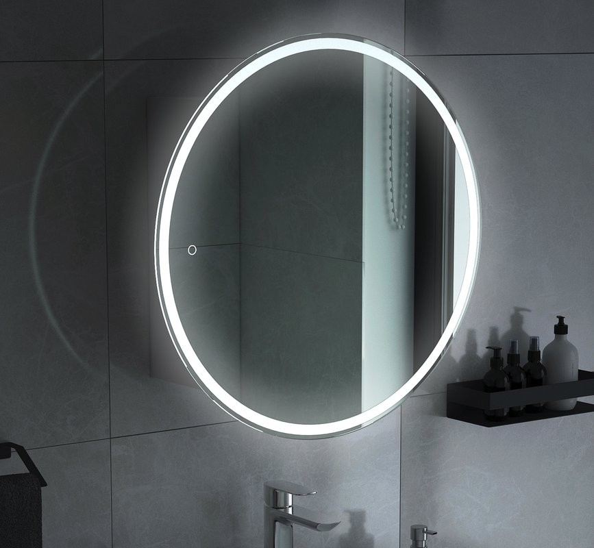 Зеркало-шкаф Corozo Орио универсальное 65, с подсветкой, белое