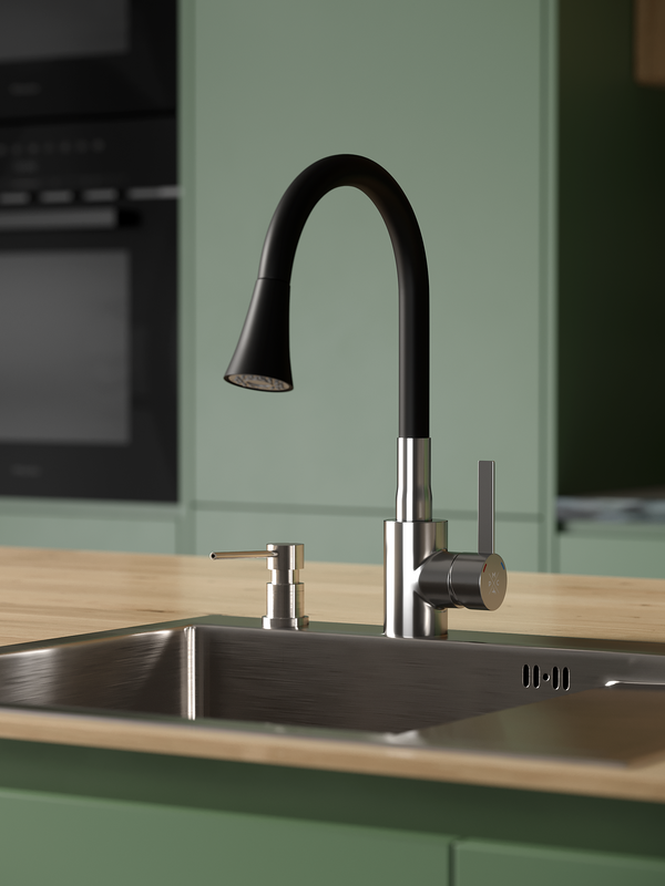 Смеситель для кухни РМС Sus123 SUS123BL-016F черный