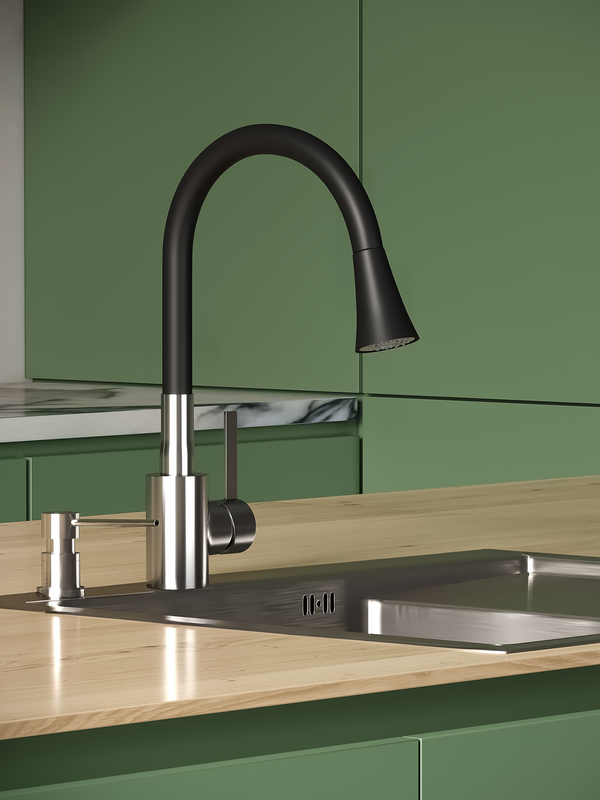 Смеситель для кухни РМС Sus123 SUS123BL-016F черный