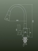 Смеситель для кухни РМС Sus123 SUS123BL-016F черный