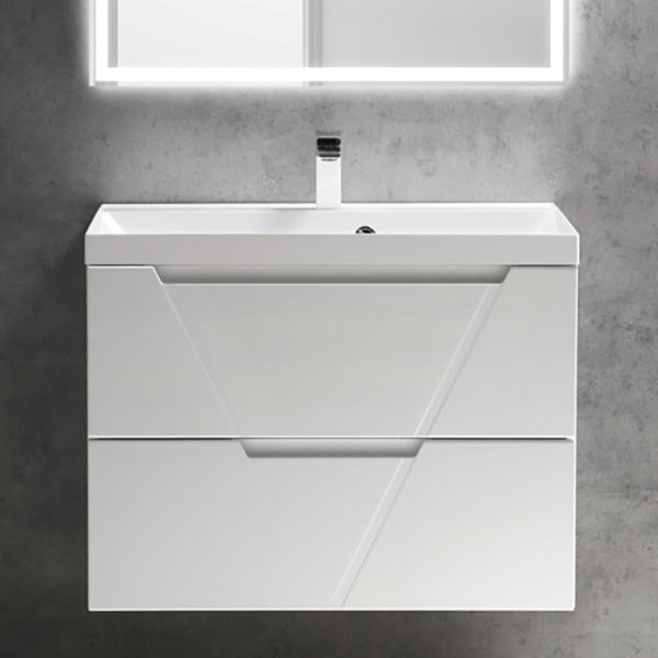 Тумба с раковиной BelBagno Vittoria 70 подвесная, bianco opaco