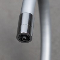 Комплект Мойка Paulmark Flugen 60 PM317850-GR серая + Смеситель Lemark Comfort LM3075C-Silver с гибким изливом, хром, серебристый