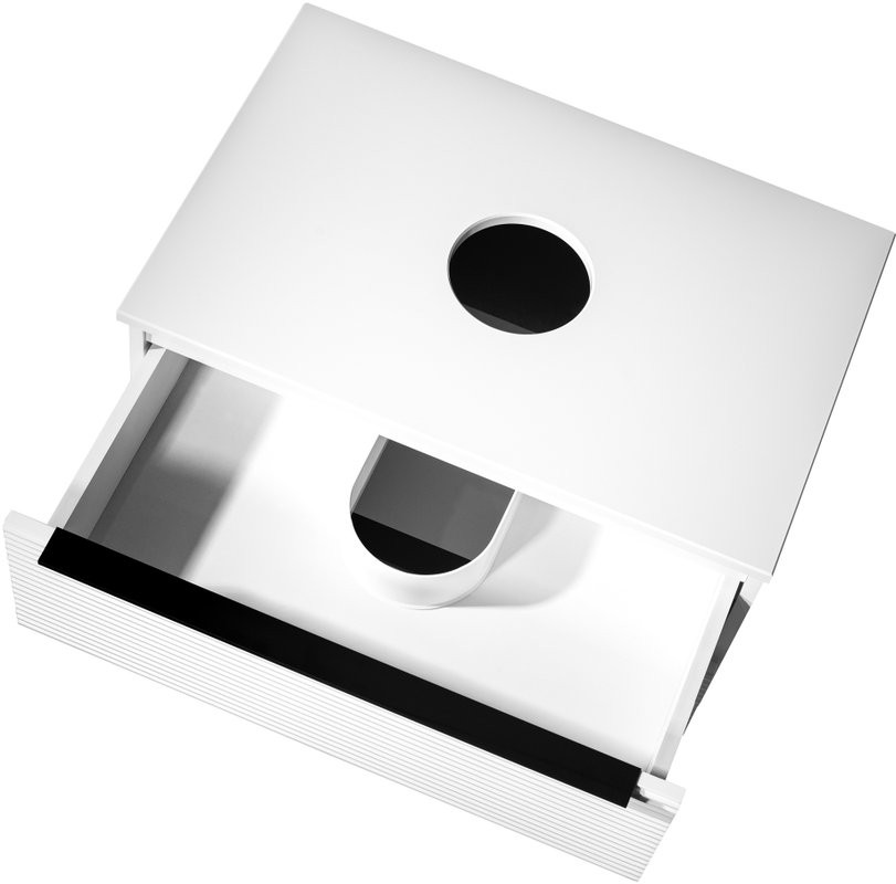 Тумба с раковиной Runo Орлеан 70 белая матовая, белый глянец, раковина Cuatro 50