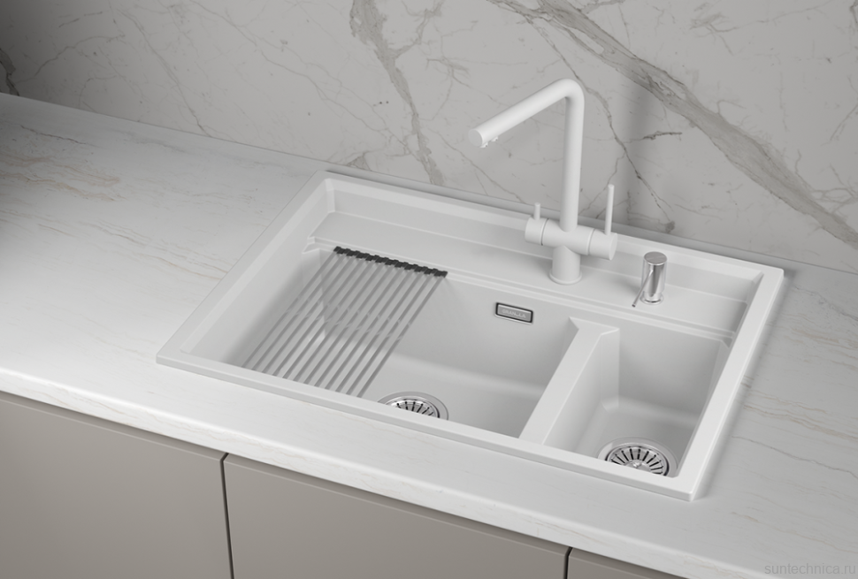 Мойка кухонная Granula Kitchen Space 7302i арктик