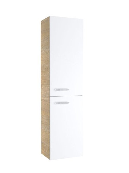 Шкаф-пенал для ванной Ravak Chrome SB 39 R капучино, глянцевый белый