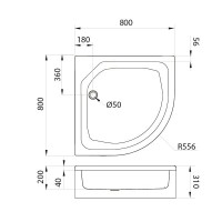 Поддон для душа Triton ПД20 80х80