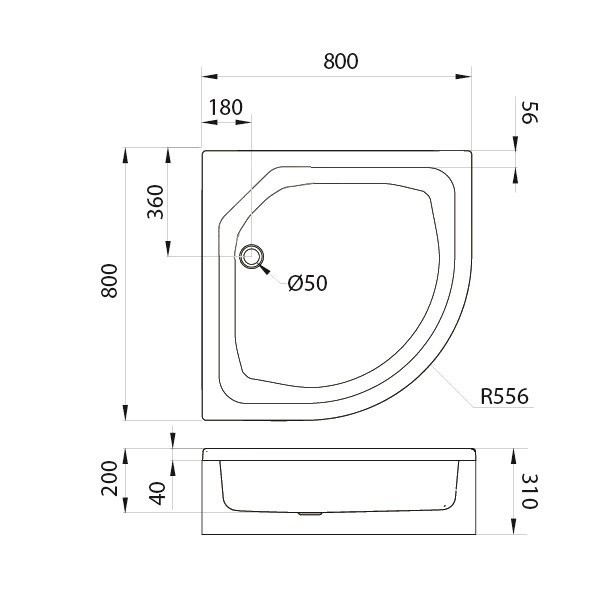 Поддон для душа Triton ПД20 80х80