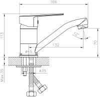 Смеситель для раковины Rossinka S S35-22