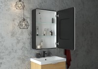 Зеркало-шкаф Art&Max Lecce 57, R, с подсветкой