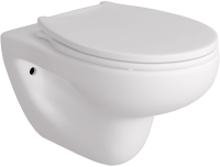 Унитаз подвесной Teymi Hanna Pro T40901 с микрофлитом, безободковый, белый