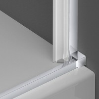 Душевая дверь в нишу Vincea Alpha VDP-3AL950MT 95 см, стекло текстурное, хром