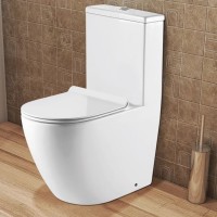 Унитаз-моноблок AZARIO MORANO 680x370х830мм (AZ-1001) безободковый с сиденьем микролифт